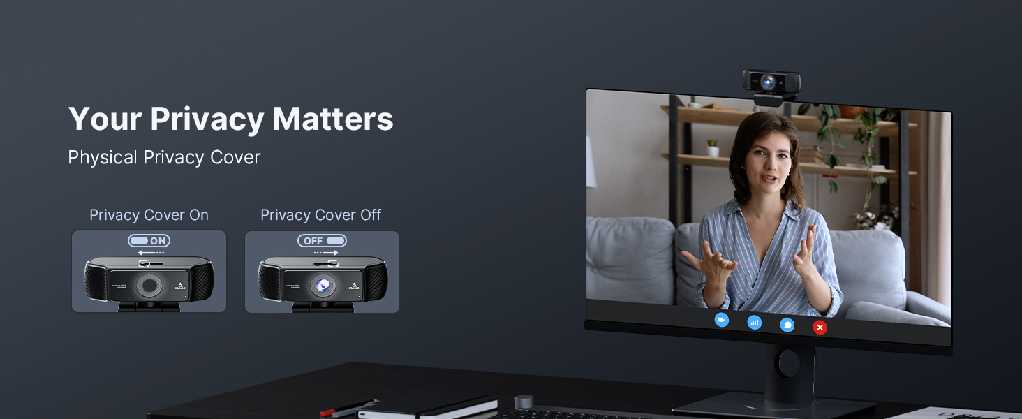 Displaying the physical privacy cover of N680P