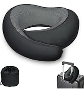 BOLEISE Neck Pillow for Airplane Travel, Comfortable Travel Neck Pillow for Long Flights, Ergonom...