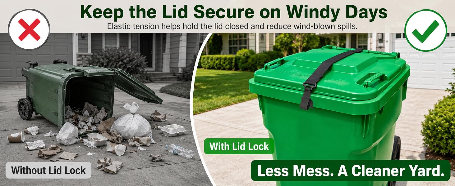 trash can lock raccoon