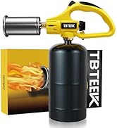 TBTEEK Powerful Propane Torch Head, Sous Vide Grill Cooking Torch With Adjustable Flame, Safety L...