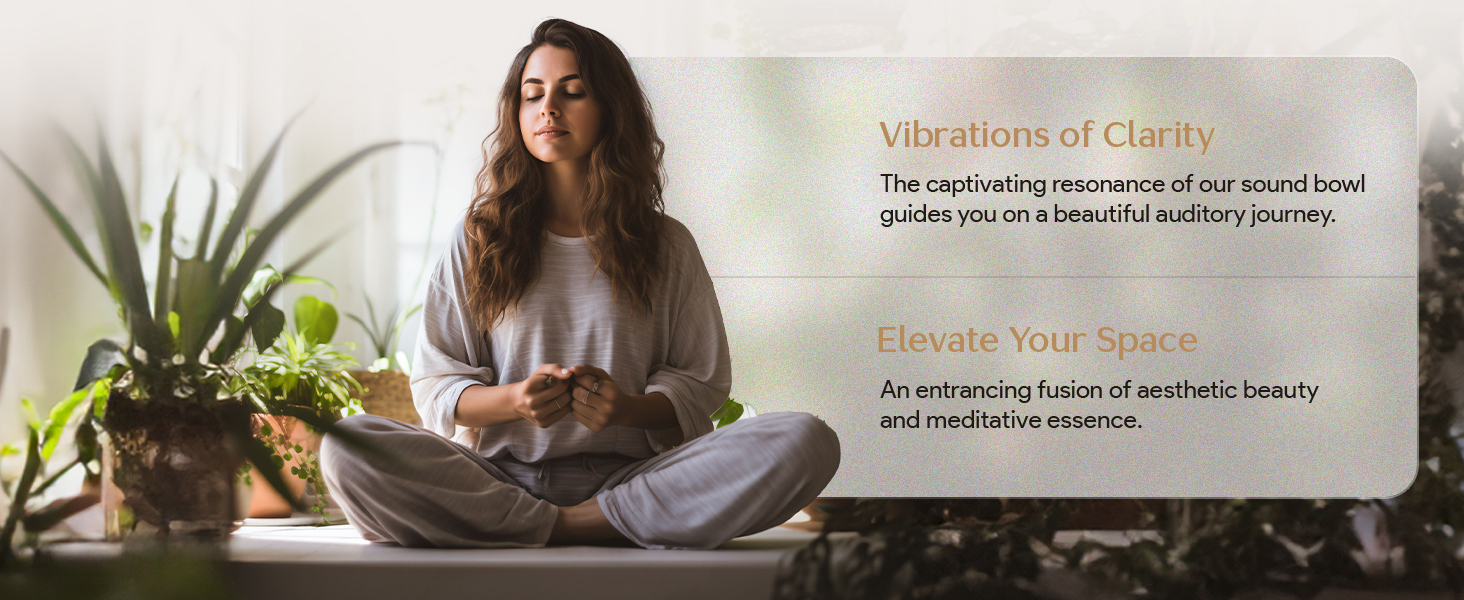 Tibetan meditation bowl creating clarity and elevated living space