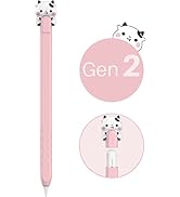 NIUTRENDZ Cute Cow Apple Pencil Case for Apple Pencil 2nd Generation Case Silicone Protective Cov...