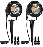 ELEGLO 18W Low Voltage Landscape Lighting LED Spotlight Outdoor 12V~24V AC/DC Waterproof Landscap...