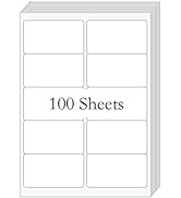 2” x 4” (1000Labels) Shipping Address Labels, BESTIKER Printable White Sticker Labels,Permanent A...