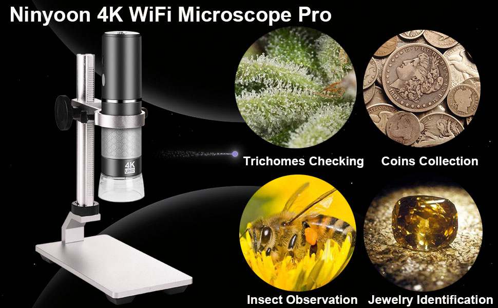 Ninyoon 4K WiFi Microscope Pro