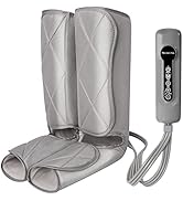 Leg Massager for Circulation with Heat, Air Compression Foot and Calf Massage Machine, 3 Modes 4 ...