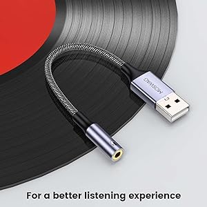 usb to 3.5mm audio adapter