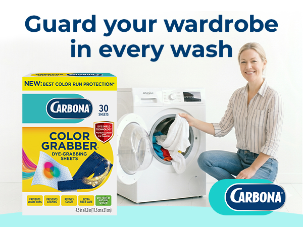 Carbona Color Grabber sheets prevent color transfer and protect clothes during mixed laundry loads