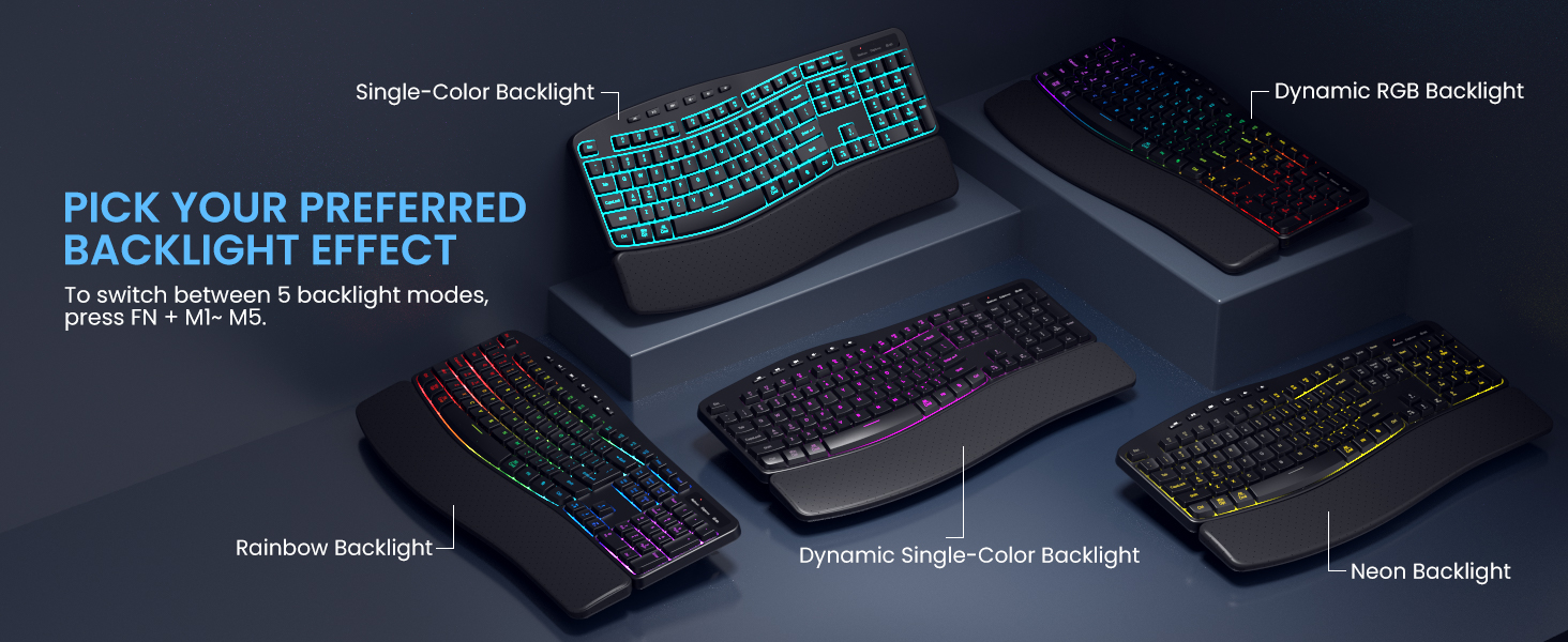 wireless backlit keyboard and mouse