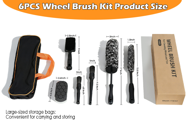 wheel brushes for cleaning wheels