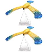 2Pcs Balancing Eagle, Balancing Bird Balance Eagle Wingspan with Pyramid Stands, Bird for Finger,...