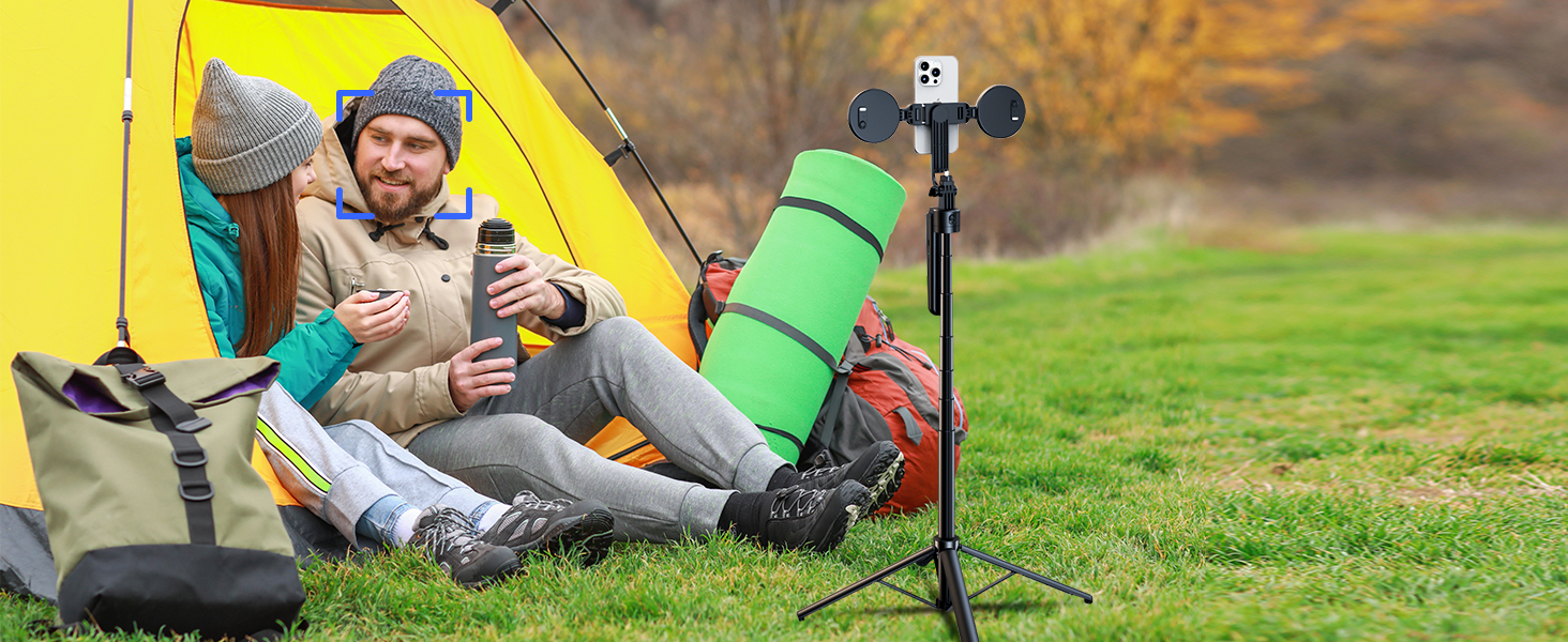 360 rotatable selfie stick tripod