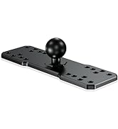 BRCOVAN 1'' Ball Fish Finder Mount Plate, Aluminum Alloy Universal Marine Electronic Plate for Ga...