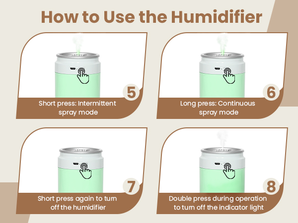 Portable small humidifier