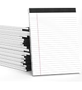 24 Pack Legal Pads 8.5 x 11 White Note Pads 8.5 x 11 Notepads 8.5 x 11 Wide Ruled White Writing P...