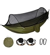 Hammocks for Outside with Mosquito Net,Camping Hammock Lightweight Portable Parachute 2 Person Ou...
