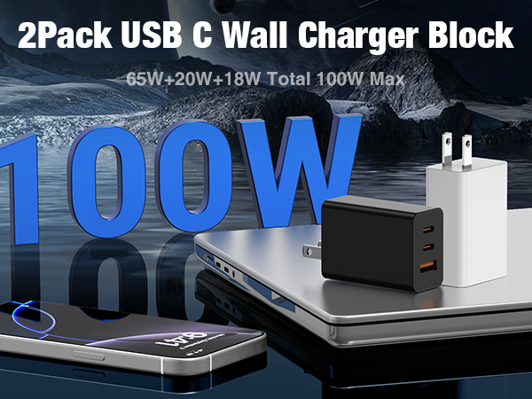 USB C Wall Charger Block
