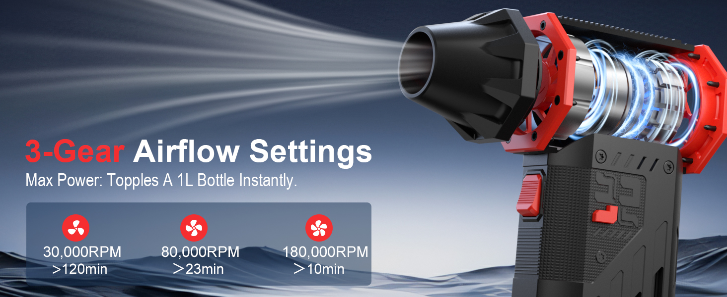3-gear airflow settings