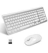LeadsaiL Wireless Keyboard and Mouse Combo Wireless Mouse and Keyboards Cordless USB Computer Key...
