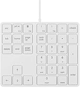 Merdia Numeric Keypads Wired Numpad 34 Keys External Mini Slim Keyboard Magic Force for Financial...