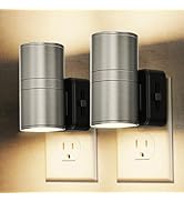 L LOHAS LED Night Light, Night Lights Plug into Wall, Metal-Shade Night Lights for Adults, Dimmab...