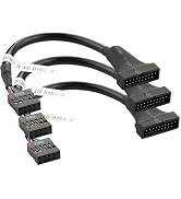IYUANEPRO 3Pack USB 3.0 to USB 2.0 Header Adapter Cable, USB3.0 19Pin Male to USB2.0 9Pin Female ...
