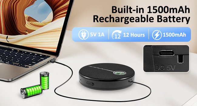 rechareable cd player long-lasting battery powered