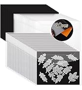 40 PCS Stamp and Die Storage Bag and Rubber Magnetic Sheets,die Storage Set for Storage Die Cutti...