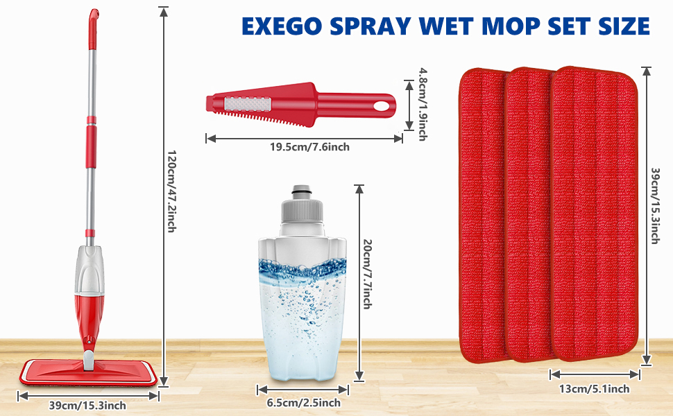 spray mops wet mops for hardwood floor cleaning with washable reusable mop pads