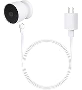 Power Adapter Compatible with Google Nest Cam Outdoor or Indoor, Battery - 6.5ft/2m Weatherproof ...