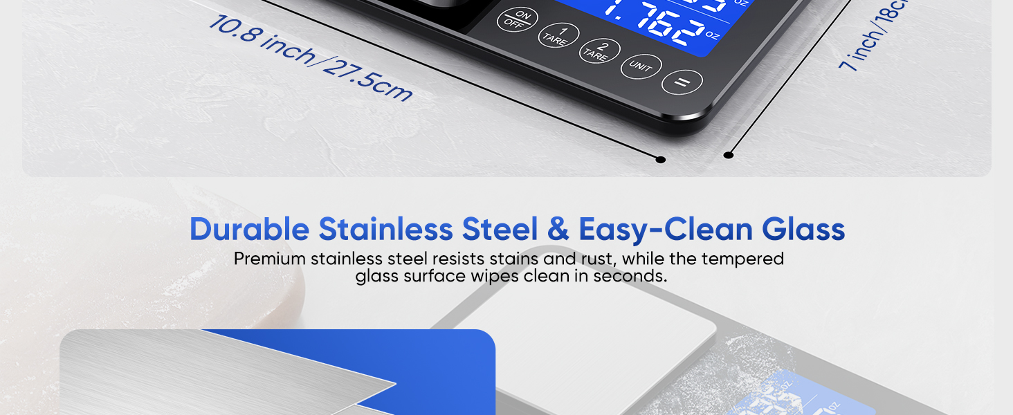 stainess kitchen scale