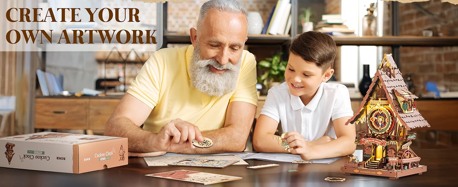ROKR 3D PUZZLE CUCKOO CLOCK