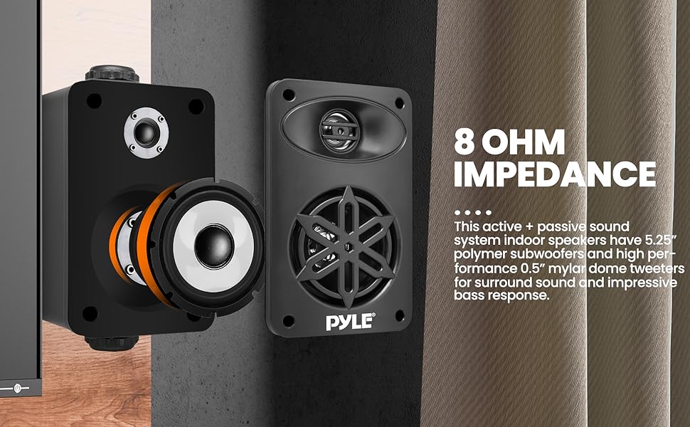 wall mount speakers;studio monitors wifi;active wall speaker;pyle home theater subwoofer;pc wall