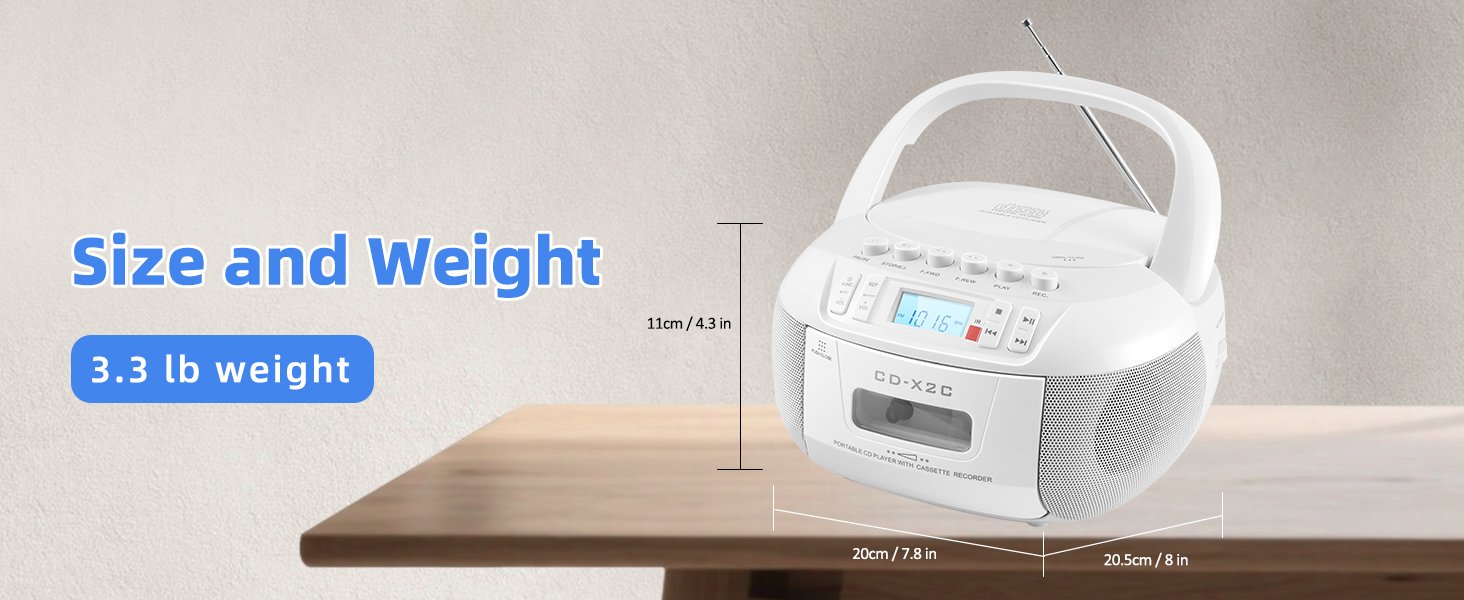 CD and Cassette Player