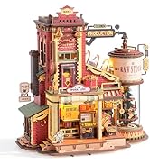 ROKR 3D Puzzle for Adults Christmas Style Dream Gift Factory Wooden Model Kit Luminous Factory DI...