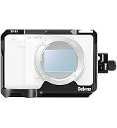 Selens Camera Cage for Sony ZV-E1 (Black with Cable Clamp) Full Camera Cage for Sony Alpha ZV-E1,...
