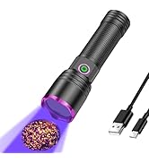 XLENTGEN 20W UV Light Flashlight 365nm, Black Light Ultraviolet Flashlights, for Resin Curing Fis...