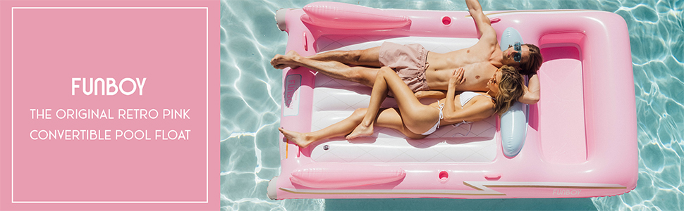 funboy pool float golf cart chaise lounger tube towel yacht towel party beach summer cocktail drink