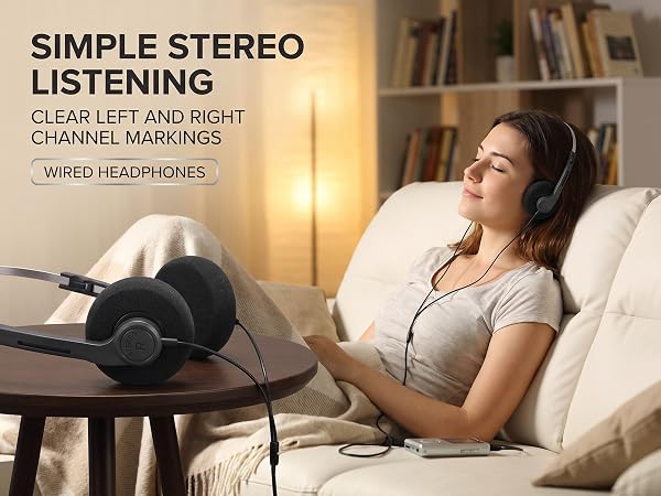 Black Retro Over-Ear Headphones