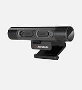 AVerMedia PW313D DualCam, 2-in-1 Webcam for Remote Learning, Conferencing and Hosting Meetings, 2...