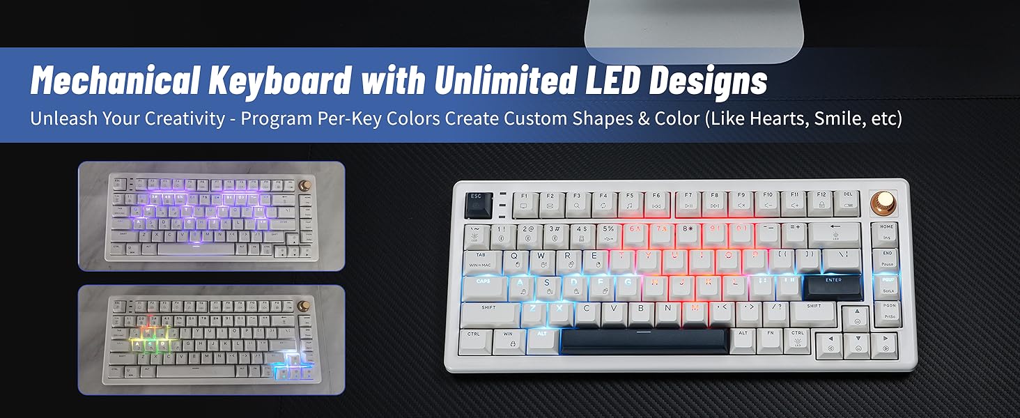 Mechanical Keyboard with Unlimited LED Designs