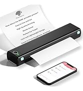 Phomemo Portable Printer Wireless for Travel, M08F Thermal Printer for Home Use Bluetooth Inkless...