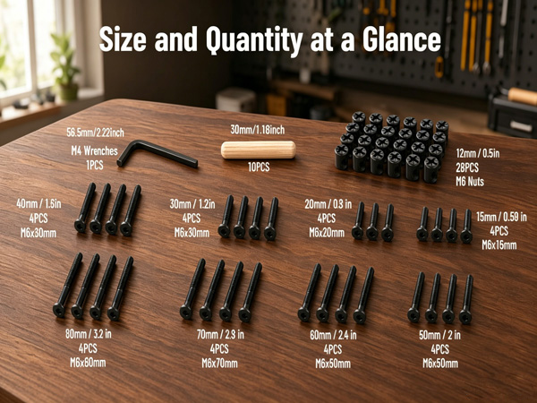 crib hardware replacement kit