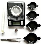 TOPWEIGH Milligram Scale with 4 Powder Pans, mg Scale for Powder Medicine, 50g by 0.001g, 6 Weigh...