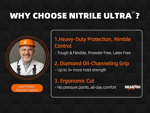 Customer loves Beastek Nitril Ultra gloves