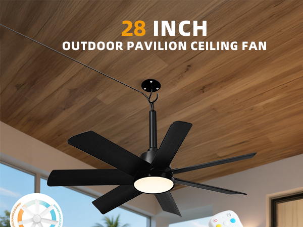 gazebo fans outdoor hanging