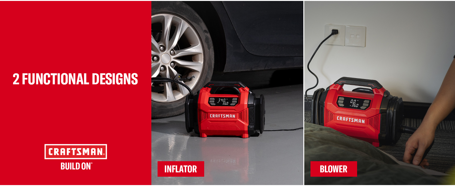 12V DC/120V AC tire inflator