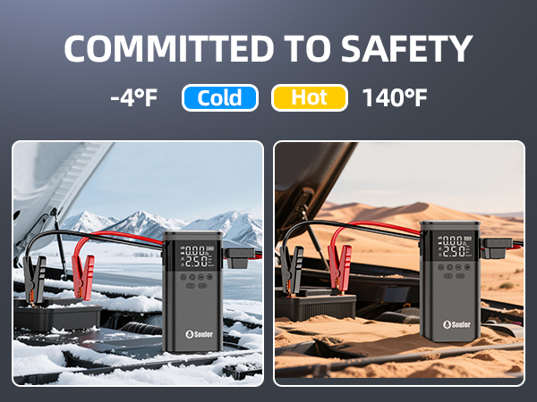 committed to safety -4°F Cold to 140°F Hot