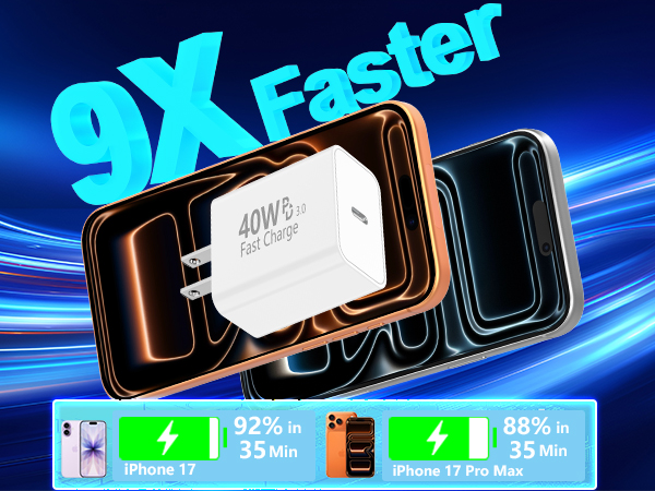 MFi Certified 4Pack 40W USB-C Charger Block Type-C Wall Charging Dynamic Power Adapter