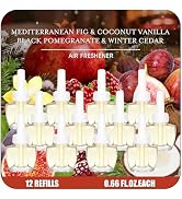 Plug In Air Freshener Refills, Mediterranean Fig, Black Pomegranate, Coconut Vanilla, Winter Ceda...
